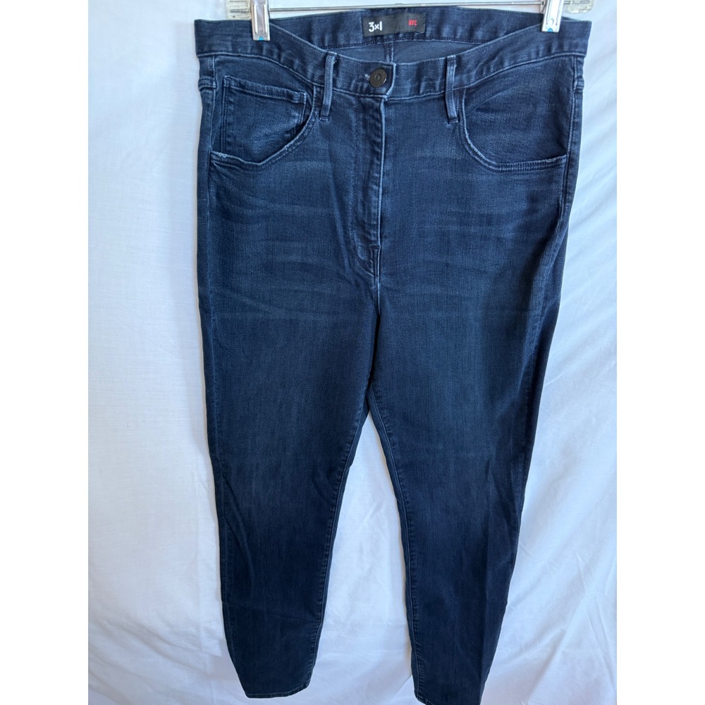 3x1 NYC Women Dark Wash High Rise Skinny Jeans Made in USA Size 30